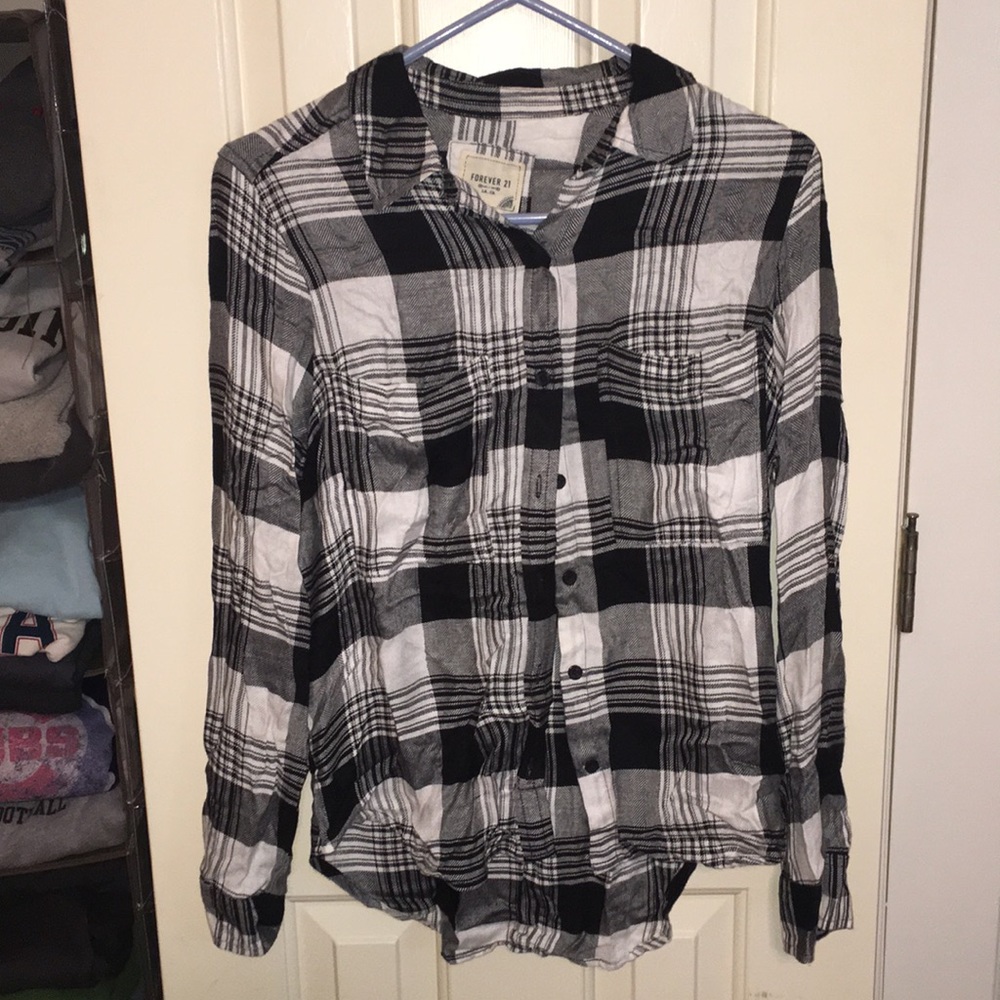 Black and white flannel